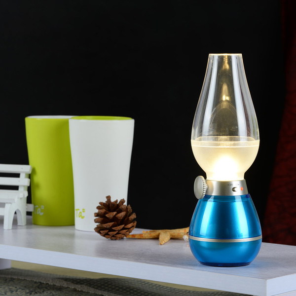 Creative LED inflatable retro kerosene night light charging