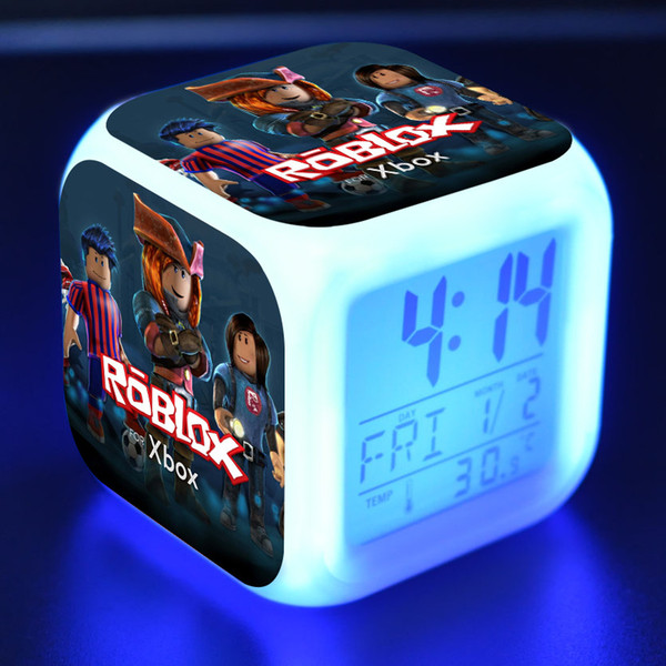 Xmas Glow In Dark Toys Game Roblox LED Alarm Clock Light Digital Night Electronic Anime Toys for Kid Christams Party Favor Gift