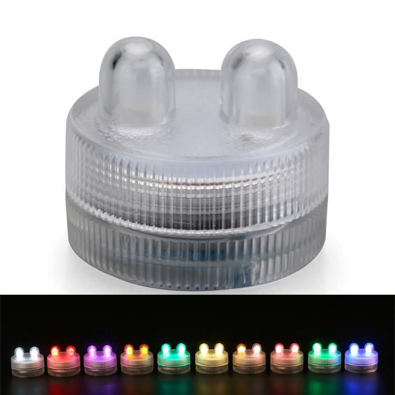 50pcs Dual 2 LED Bright Floral Tea Vase Light Submersible Party Wedding Decor waterproof Decoration Underwater-tea-lights