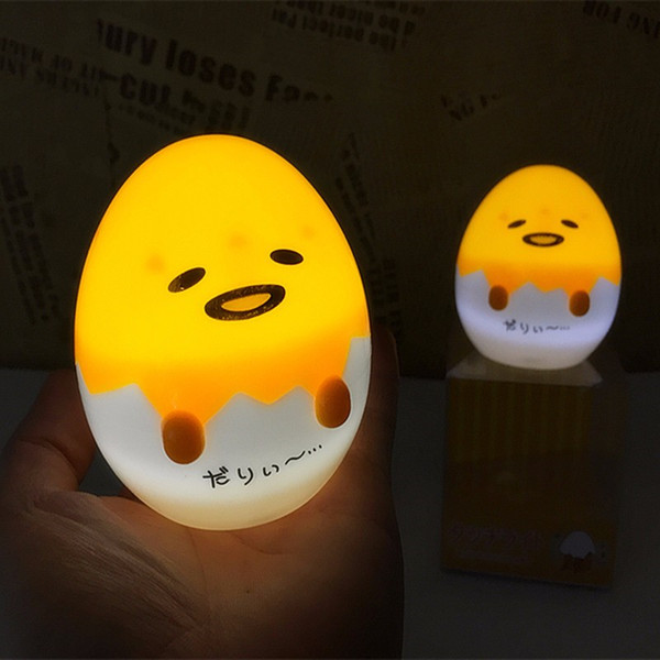 Anime Gudetama Egg Light Up Children Toy Lazy Egg Yolk Gudetama Sleep LED Night Light Cute Decorate Table Lamp