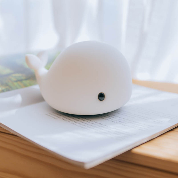 Dolphin Night light USB Smart Creative Silicone Desk Lamp Cartoon LED Bedroom Lighting Charging Whale Silicone Novelty Light