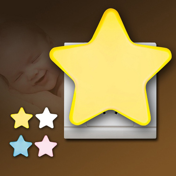 Sensor Control Night Light EU US Plug Novelty Star Bedroom Night Light For Baby Gift free shipping - I70