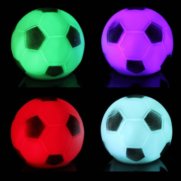 Colorful LED Football Night Light LED Soccer Light Color Changing Football Lamp Kids Room Party Holiday Decoration Xmas Gift Hot Sale