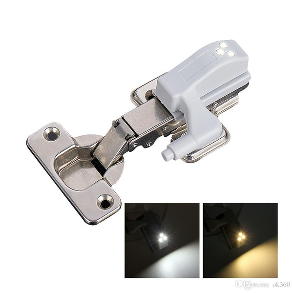 Universal Inner Hinge LED Sensor lamp 0.3W Cabinet Wardrobe Cupboard Door 3 LEDs Night light Auto Switch ON/OFF Bulb