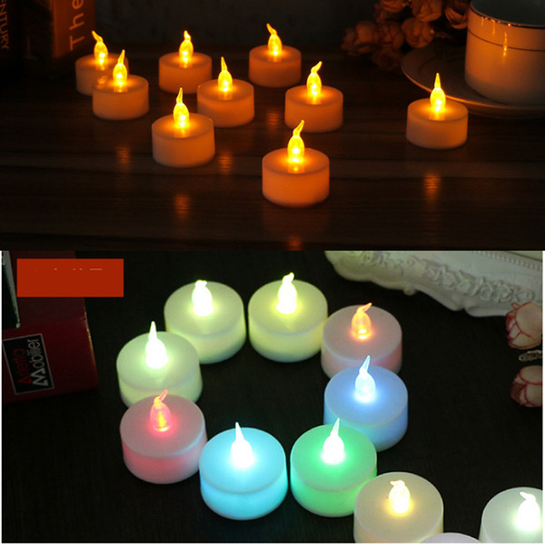 2017 Birthday decoration Party Electronic candle Lighting LED Night Lights Candle lamp pendulum Lighting transparent candle core 1426