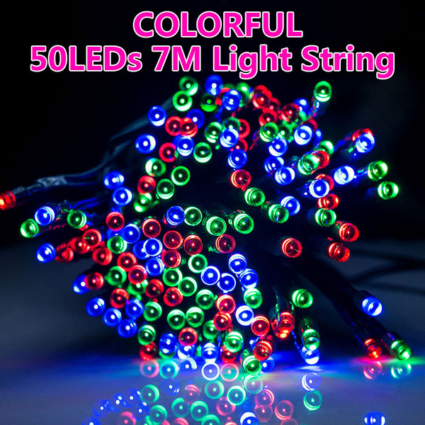 Solar Power 50 LED String Lights Fairy Lamp Garden Party Christmas Outdoor