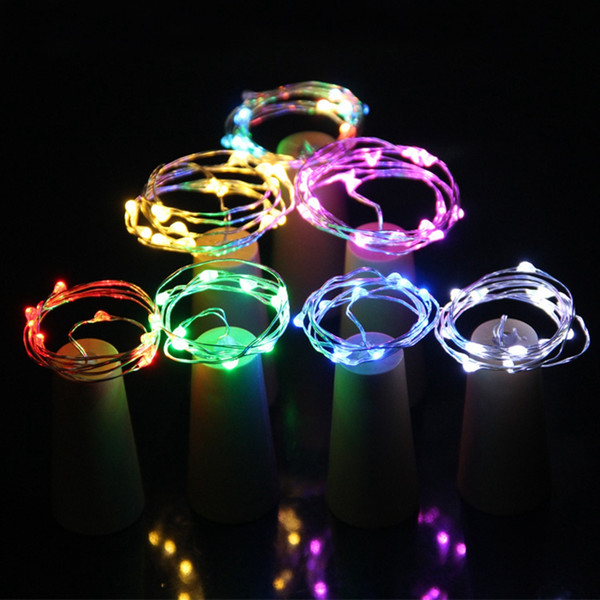 20LED Battery String Light Fairy Wine Bottle Stopper Copper Wire Lamp