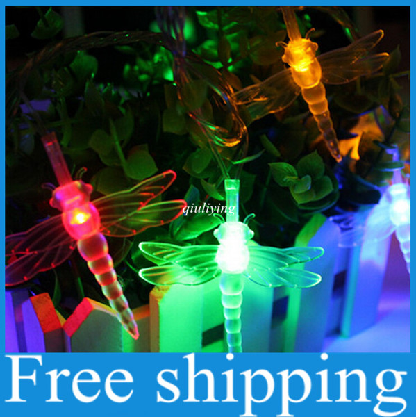 New Arrival Dragonfly Novelty Lights 10M 80leds 9 Colors Decoration Holiday Wedding Novelty Lights Holiday Event's 110V 220V