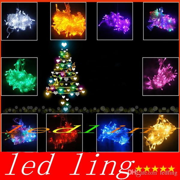 led strip Holiday Sale Outdoor 10m 100 LED string 8 Colors choice Red/green/RGB Fairy Lights Waterproof Party Christmas Garden lights