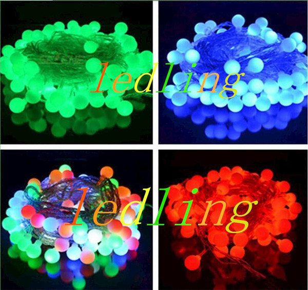 led lighip light strip Lamp string LED String Ball Light 10m 100LED Bright Christmas Decoration Light AC 110V/220V