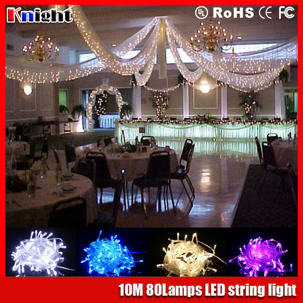 10m 80/100lamps LED String Light 33ft 220V home Decoration Light for Christmas Party Wedding room christmas kid gift color light DIY 10packs