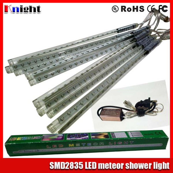 30/50/80cm smd2835 Meteor Shower set 10pcs/set led star rain tube light 220v led meteor tube christmas tree decoration lights 85-265v 100pcs