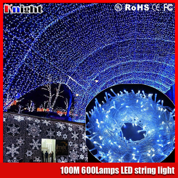 220v 110v 600 LEDs Christmas Xmas Wedding Fairy String Light Lamps Warm White/White in 100m(328ft) 8 Modes EU plug 9 colors led light 2packs