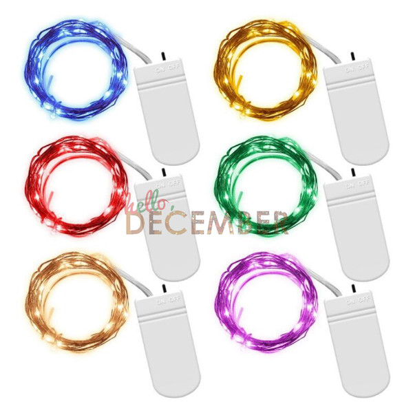 10 LEDs/M 2M 3M 4M 10M Battery Powered LED String Lights 8 Modes Decoration Lighting LED Fairy Micro Light Strings