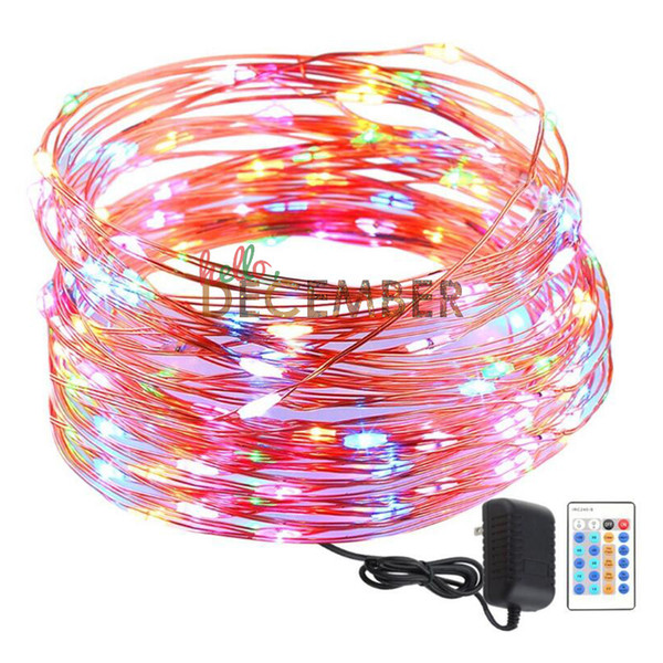 10M 20M 30M 40M 50M Dimmable LED Flash Light Strings Indoor / Outdoor Holiday Lighting LED Fairy String Lights 12V / 110-240V