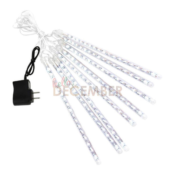 20CM 30CM 50CM LED Flash String Lights 8 Tube/Set LED Meteor Shower Rain Light Strings Holiday Decoration Lighting AC 110-240V