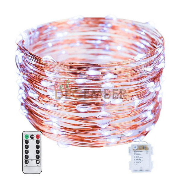 3*AA Battery Powered LED Light String 10M-100LEDs Dimmable RGB Blue Red Green Pink Purple Cool Warm Decorative Lighting LED Strings