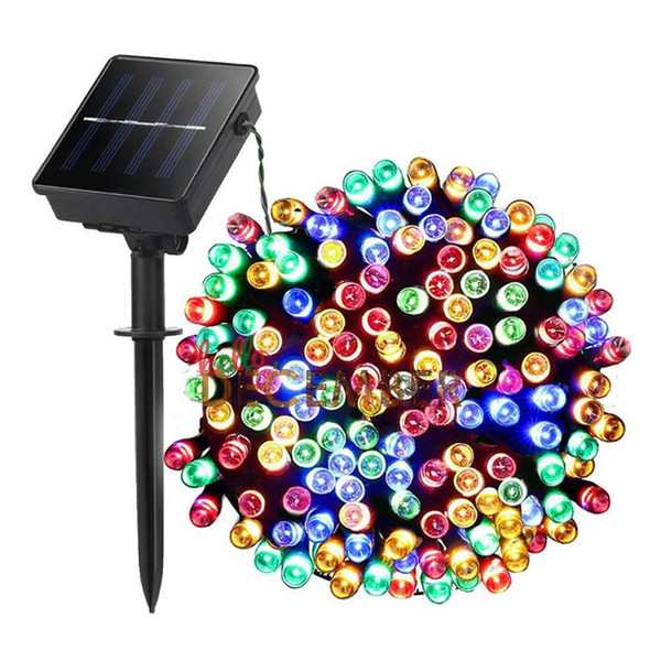 10M 20M 30M 40M 50M Waterproof LED Solar Light Strings RGB/Blue/Red/Green/Pink/Purple/Warm/Cool 8-Modes Multi Color LED String