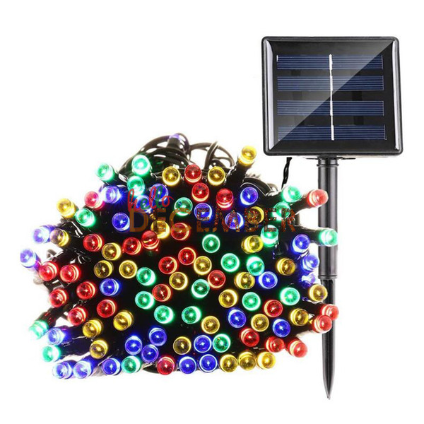 8-Modes LED Solar Light Strings 10M 20M 30M 40M 50M RGB/Blue/Red/Green/Pink/Purple/Warm/Cool Outdoor Waterproof LED String Lights