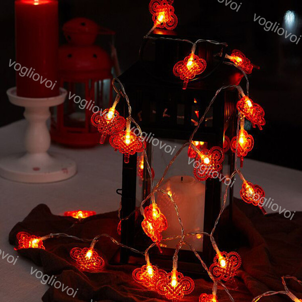 Christmas Lights Chinese lanterns Lamp 1.5M 3M 6M Chinese New Year Party New Year Use AAA Battery 4.5V LED String DHL