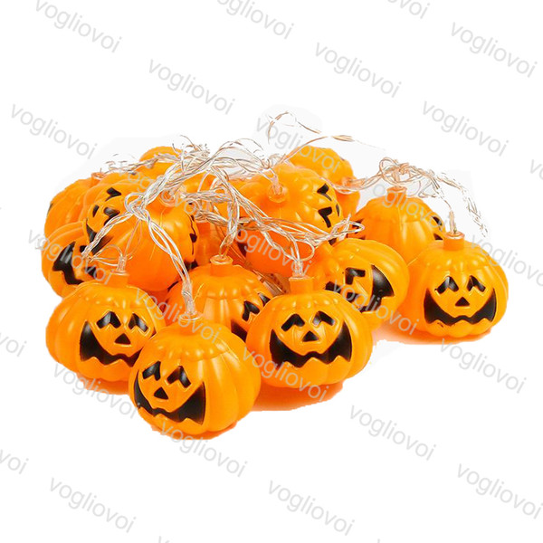 Christmas Lights Pumpkin Lamp 1M 2M 3M Halloween Holiday Party Decorate Use AAA Battery 4.5V LED String DHL