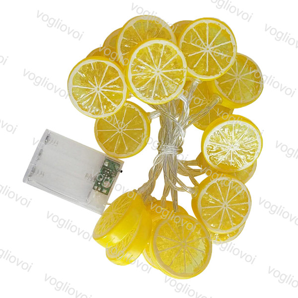 Christmas Lights Lemon Lamp 1.5M 3M Holiday Party Decorate Pure White Use AAA Battery 4.5V LED String DHL