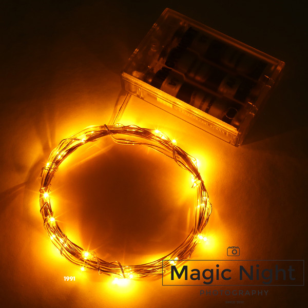 Magicnight 3M 10ft 30 led 3AA battery powered indoor led copper wire string lights for christmas festival wedding party decor