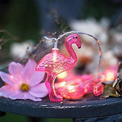 MAGICNIGHT 1.6 Meter Battery Powered Flamingo Led Fairy Lights Ideal for Wedding ,Christmas, Party