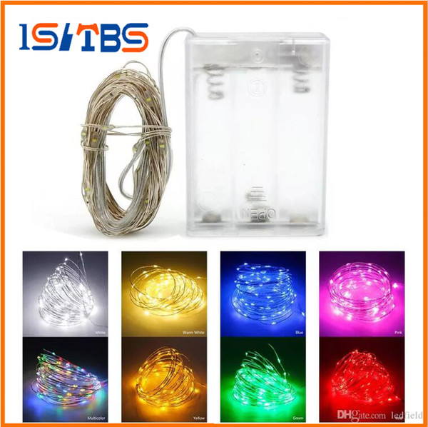 Christmas 10M 100 led battery operated led string light LED copper wire fairy lights for Holiday Wedding Party christmas lights drops