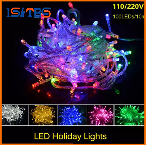 Christmas LED Strips 10M string Decoration Light 110V 220V For Party Wedding led twinkle lighting Christmas decoration lights string dhl