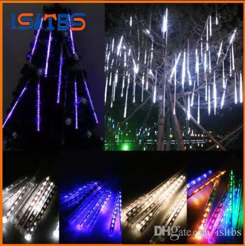 20CM 30CM 50CM Meteor Shower Rain Tubes Mini Meteor Lights LED Strings Light 8pcs LED Light Christmas Light Wedding Garden Decoration