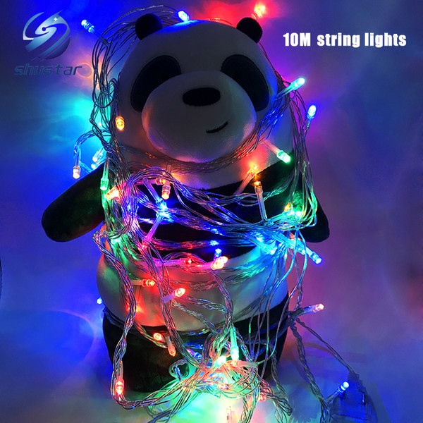 Christmas light Holiday Sale Outdoor 10m 100 LED string 8 Colors choice Red/green/RGB Fairy Lights Waterproof Party Christmas Garden light