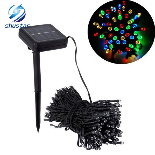 Solar Lamps LED String Lights 50/100/200 LEDS Fairy Holiday Christmas Party Garlands Solar Garden Lawn Outdoor Lights Waterproof