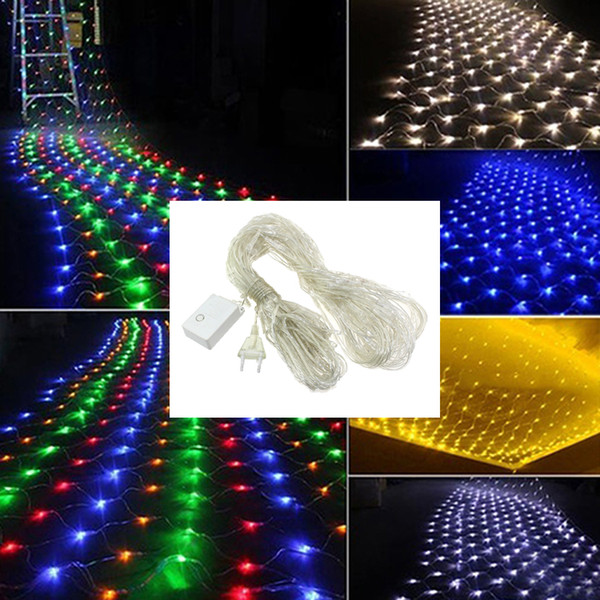 christmas net lights 1.5*1.5m 3*2m 6*4m 8*10m Outdoor decoration lamp Holiday lights 110V/220V