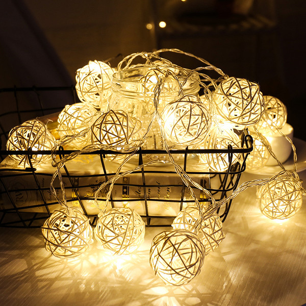 5M 20 Bulbs Outdoor Fairy Garden Christmas Decoration Lights Holiday Lighting LED String 110V 220V Romantic Lights For Indoor Living Room