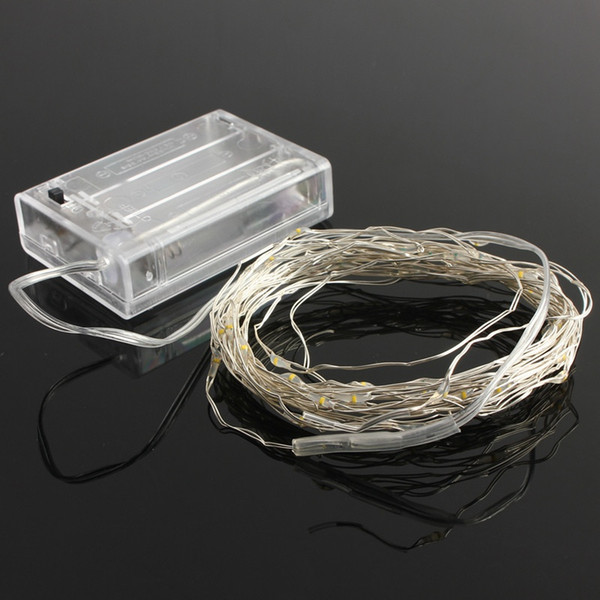 4.5V 5M 50 LEDs Battery Operated LED Copper Wire String Fairy Lighting for Christmas Party Wedding Decoration