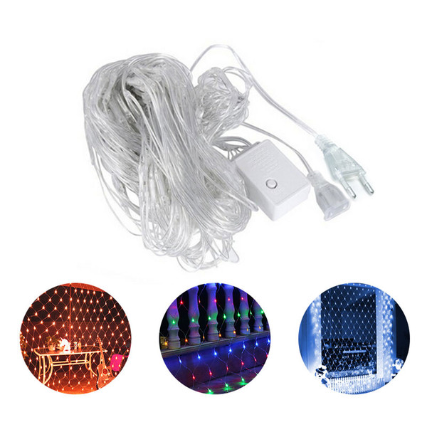 Christmas lights led waterproof outdoor christmas lights string curtains net lights Eight Function Outdoor Decoration Fishing Net Light