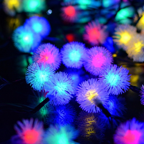 Solar Chuzzle Deluxe String Lights 6M 30LEDs Energy-saving Garland Garden Decoration Warm White LED IP65 Solar Power Party Light LT-036