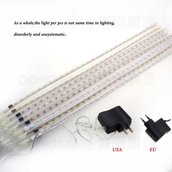 50CM Meteor Shower Rain Tubes LED Christmas Lights Garden Party Wedding Led Outdoor Decoration Fairy String Lights