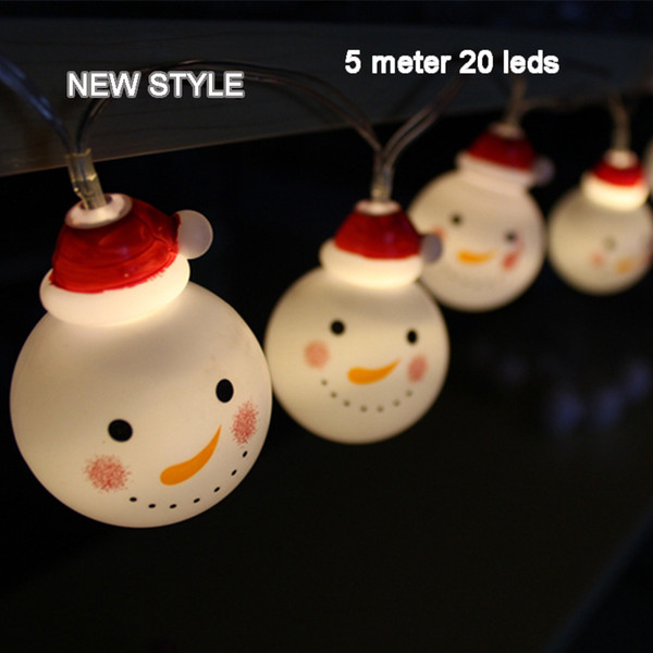 Connectable garland light LED Christmas lights fairy Lights Led String Lights Snowman light indoor outdoor decoration 5 m 20led