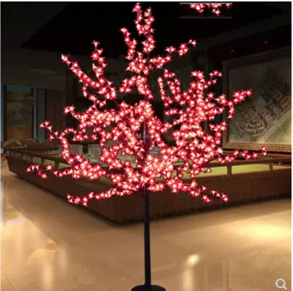 2M LED Crystal Cherry Blossom Tree Lights Christmas New year Luminaria Decorative Tree Lamp Landscape Outdoor Lighting