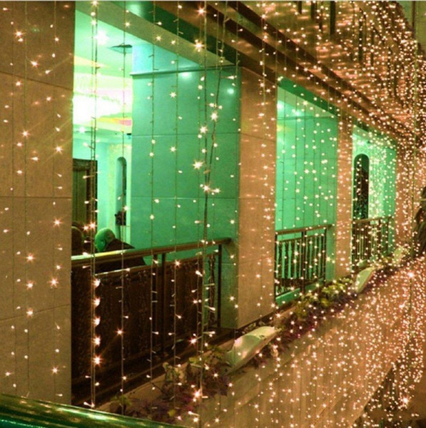 300 LED lights 3*3m Curtain Lights, led Lighting Strings Flash Fairy Festival Party light Christmas light wedding Decor