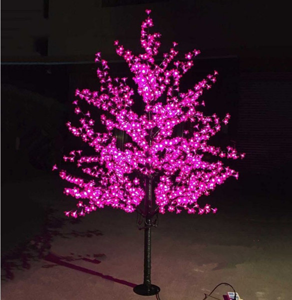 LED waterproof outdoor landscape garden peach tree lamp simulation 1.5 m 480/ 576 lights LED cherry blossom tree lights garden decoration