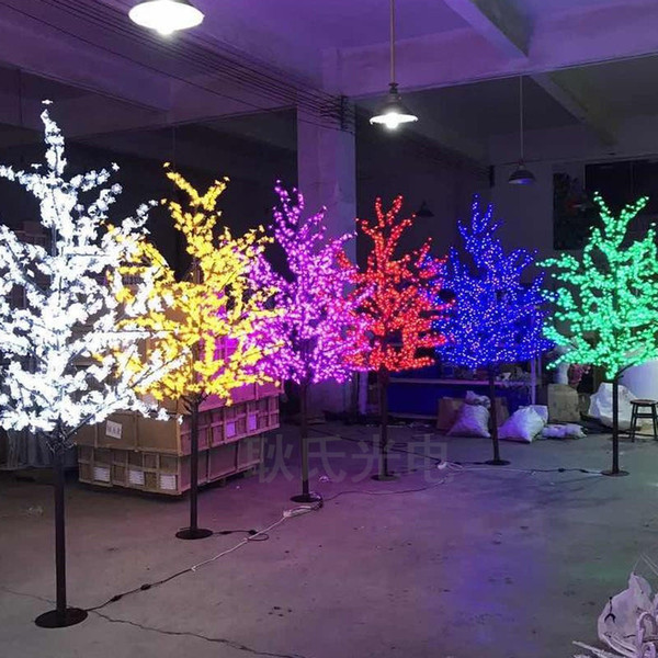 Led simulation of cherry blossom tree lamp garden tree lamp outdoor waterproof decoration lamp Christmas birthday party wedding decoration