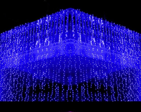 10x1.5M meter Weding 488LED Curtain Lights Holiday leds Christmas Garden Decoration Party Flash Fairy curtain String Light Free Shipping