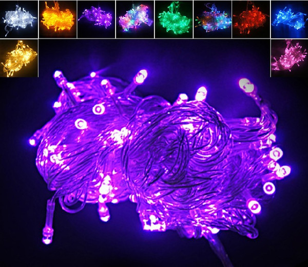 Christmas Xmas 10 meters 100LED 100 LED String lights flash window curtain Light