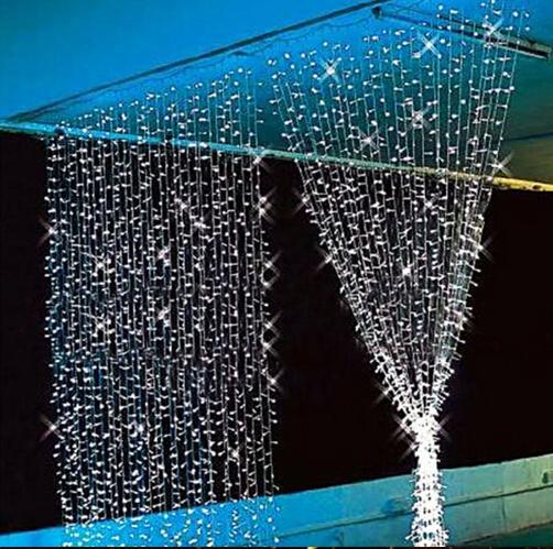 3M x 3M 300 LED Outdoor Party Christmas xmas String Fairy Wedding Curtain Lights Lighting 8 Modes AC 110v-220v AU US EU UK Plug