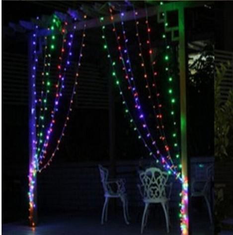 3M x 3M 300 LED Outdoor Home Warm White Christmas Decorative xmas String Fairy Curtain Garlands Party Lights For Wedding