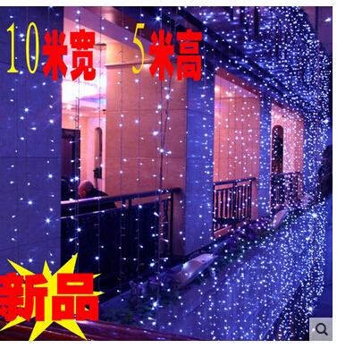 5 * 10 m 1600LED waterproof LED curtain lights on the outdoor patio bar decorated with fairy lights110v-220v AU US EU UK Plug