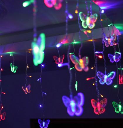 12M*0.7M 360LED fairy tale butterfly string curtain light LED Christmas lights wedding birthday decoration